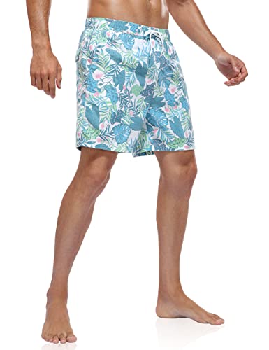 unitop Men's Board Shorts Quick Dry Washed Vintage Bathing Trunks2
