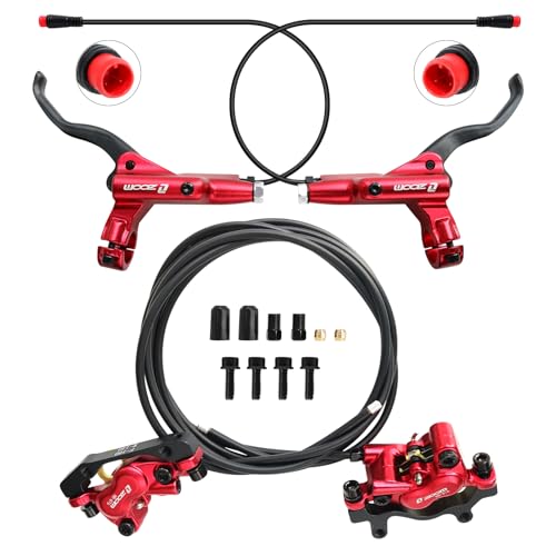 Zoom HB876E Hydraulic Disc Brakes Set 4-Pistons...