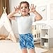 Sletend Marble Blue Girls’ Comfy Lined Shorts Lightweight & Skin-Friendly Cotton for All-Day Comfort Ideal for Travel Beach or Home Lounging Toddler Sizes
