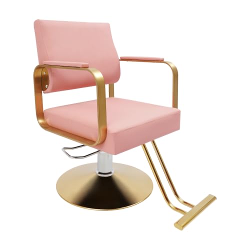 Image of Salon Barber Chair,Salon Chair for Hair Stylist (Pink)