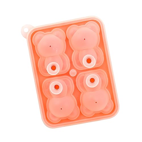 Molde de hielo Pssopp forma oso 4 celdas silicona miniatura 6