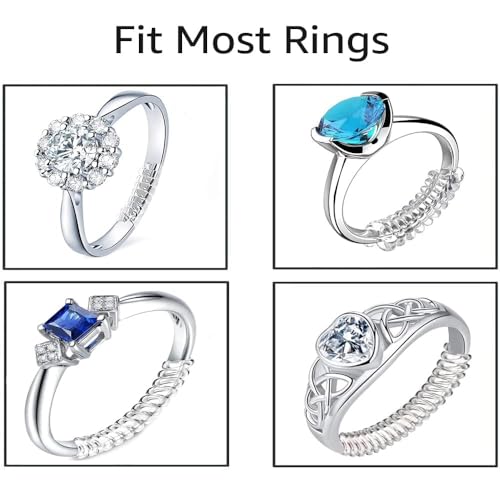 Image of Assorted Sizes Invisible Ring Sizer - Multi‑Size Transparent Adjusters, 1‑Piece Set of 4 for Loose Bands