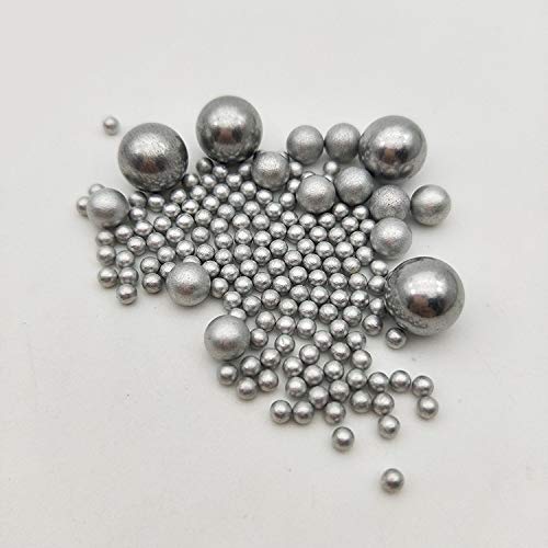 Generic 50pcs Pure Aluminum Ball aluminums Alloy Laboratory Precision Aluminum Balls 1/1.1/1.2/1.5mm - (Color: 1mm Diameter)