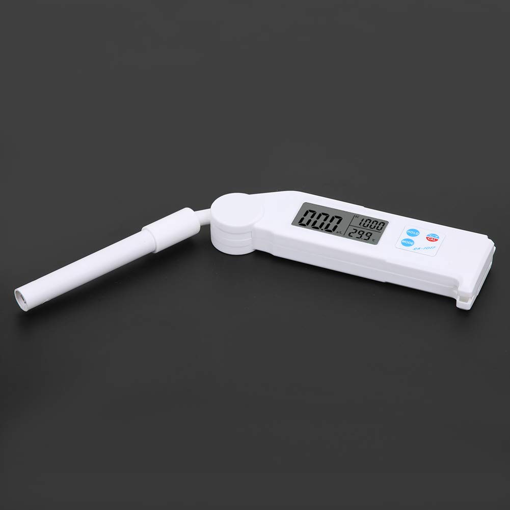Tester Zasolenia, Wyświetlacz LCD Składanie Przenośna Miernik Temperatury Grawitacji, do Wody Pitnej, Basenu, Akwarium