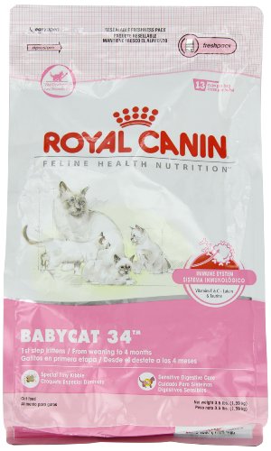 Royal Canin Dry Cat Food, Babycat 34 Formula, 3.5-Pound Bag