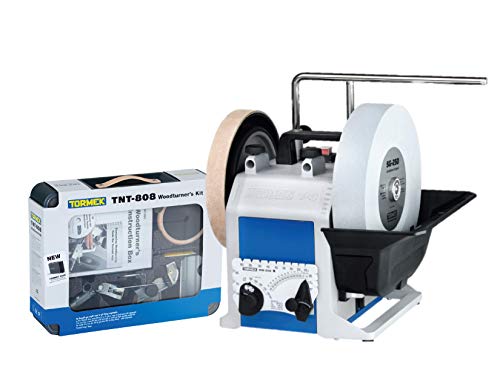 Tormek T-8 Woodturner's Kit (Tormek T-8 Original + Tormek TNT-808 Woodturner's Kit) - Sharpener Containing All Jigs Necessary to Sharpen Wood Turning Tools (US Version)