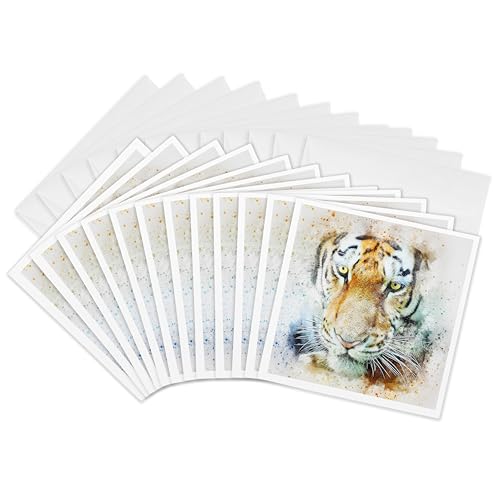 Cartes de vœux tigre pour correspondance et décoration créative