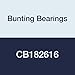 Bunting Bearings CB182616 Sleeve (Plain) Bearings, Cast Bronze C93200 (SAE 660), 1-1/8" Bore x 1-5/8" OD x 2" Length