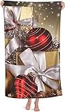 EMENZA Toalla de Playa 150 x 200 cm Navidad, Toallas Baño Grandes Secado Rápido 3D Regalo Toalla Playa para Adulto Mujer Hombre, Toalla Microfibra para Viajes, Natación