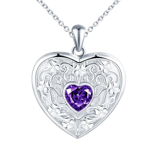 Relicario de plata para fotos: el regalo ideal con trébol para mamá