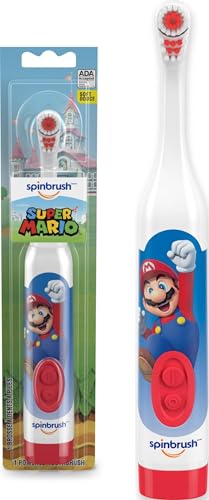 Spinbrush Super Mario Kid’s Electric Battery Toothbrush...