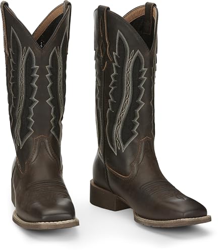 Justin Women's Jaycie Square Toe Stylish Leather Western Boot2