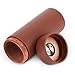 Leather Cigar Case - Cedar Wood Lining Travel Humidors for Cigars - Cigar Accessories for Cigar Lovers (Brown)