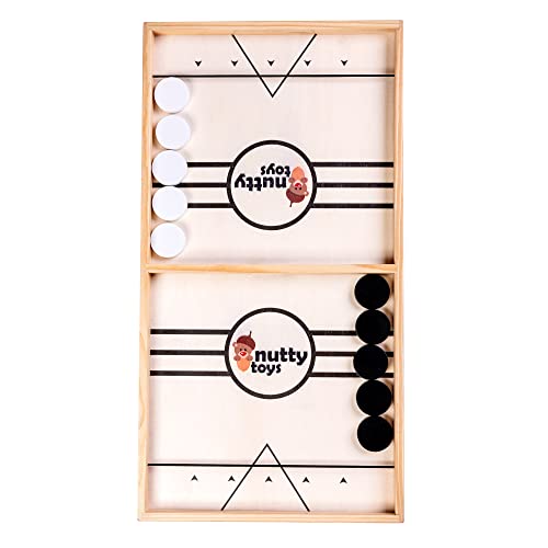 Sling Puck Family Game XL nutty toys Madera miniatura 7