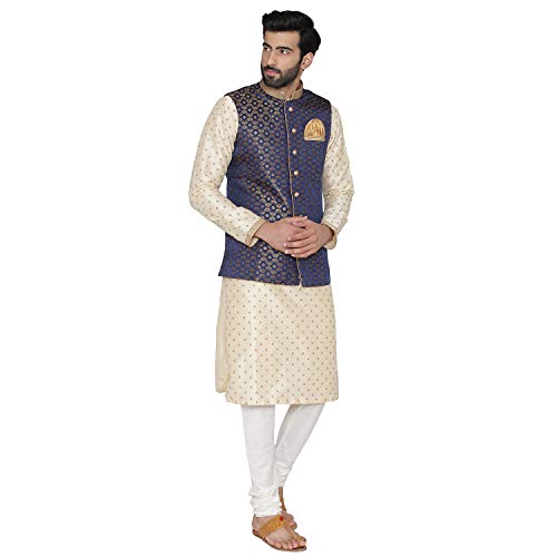 Image of Manyavar Men's Solid Bohemian