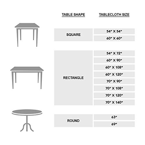 Maison D' Hermine Table Cover 100% Cotton 60"X60" Decorative Tablecloth Washable Square Tablecloths, Dining, Home, Wedding, Banquet, Buffet, Christmas Joy -Thanksgiving/Christmas #TOP4