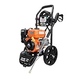 SPERUS Hihg Pressure Washer 3200 PSI and 2.5 GPM, 5 QC Nozzle Tips and Onboard Soap Container for Cars/Fences/Patios/Driveways/Homes, EPA Compliant, Power Washer Gasoline Powered