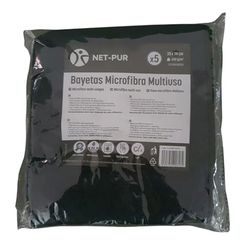 Bayetas de Microfibra Multiuso, 35x38 cm, 20 paños de Limpieza, Lavables, Colores Surtidos