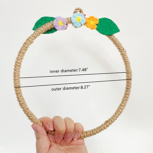 Image of La La Pet Bird Rope Swing with Hanging Hook Bird Rope Perch Bird Swing Perch Bird Perch Stand Bird Cage Toy for Parrot Budgie Parakeet Cockatiel Cockatoo Conure Large