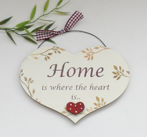 Craftworks Originals Placa de Regalo de Madera con Forma de corazón