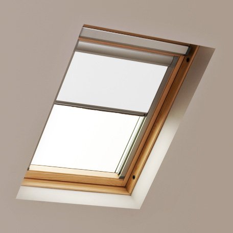 Ambition Blinds Blackout Roller Blinds for Rooflite Code M6A White