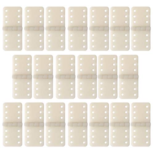 angwang Hinge Servo Linker,20pcs Hinge Linker Plastic Small for RC Airplane Aircraft Helicopter Quadcopter White