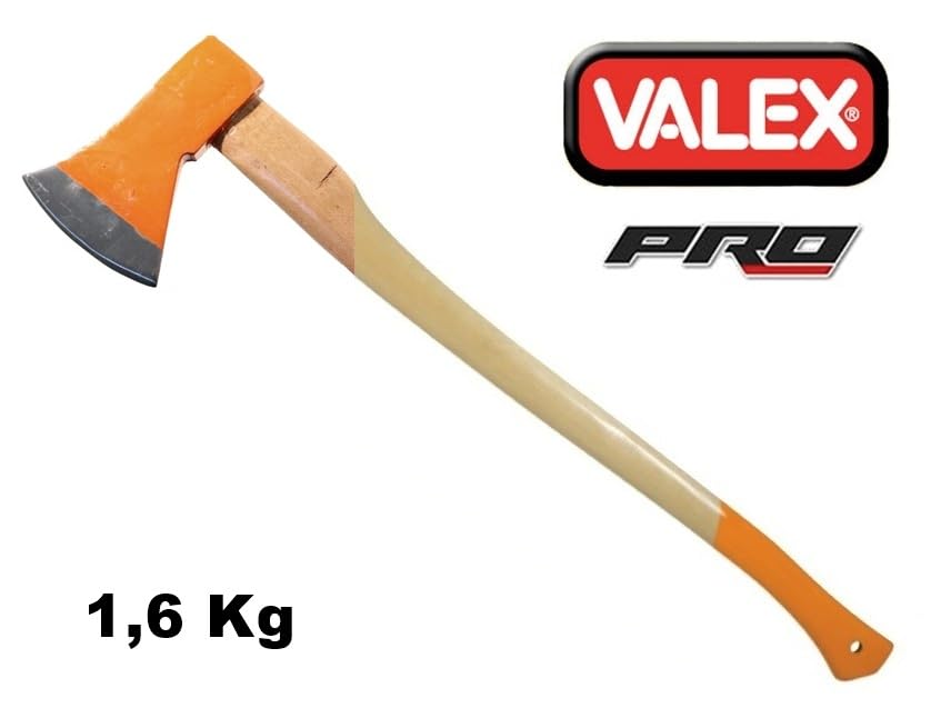 ASCIA ACCETTA SCURE SPACCALEGNA 1500 gr. MANICO IN LEGNO LAMA 140mm LUNG. 650 mm "VALEX"