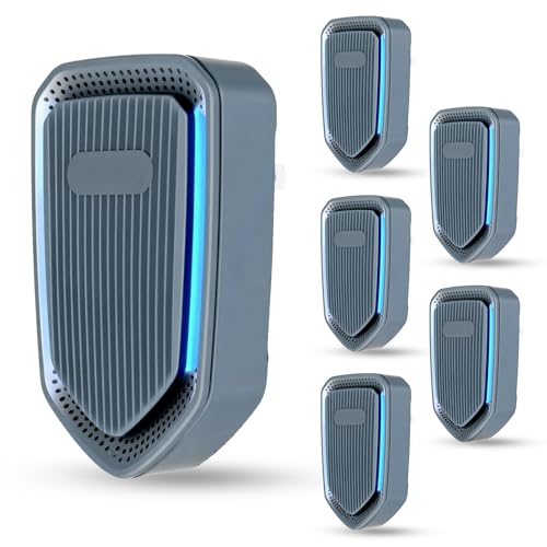 6 PCS Negative Ion Air Purifier, Silent air purifier plug in wall,Portable Air Ion Generator, Absorbing Smoke and Dust&pollen,Purifying Air Ionizers for Home Bedroom, Study, Kitchen and Living Room