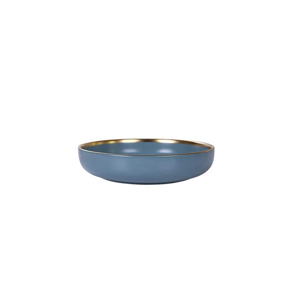 NZPOST Dinner Plate, Dinner Plate,Ceramic Gold Inlay Plate Steak Plate Style Tableware Dinner Dish High E