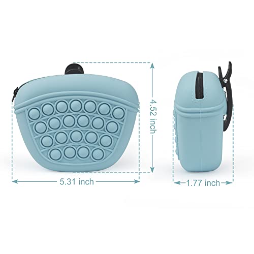 Hinstecrrio Dog Treat Pouch, Upgraded Silicone Treat Pouches For Pet Training, Convenient Dog Treat Bags With Zipper Closing And Waist Clip - Portable Dog Training Container #TOP5