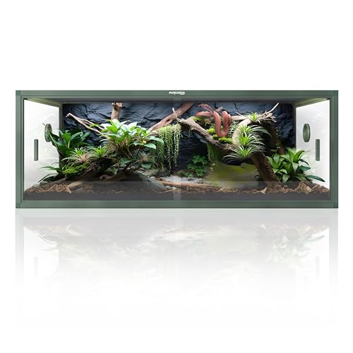 Phailozoo 85 Gallon Reptile Tank with Front Opening