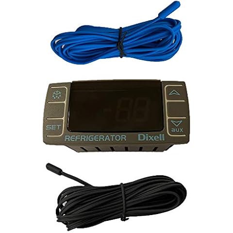 New Dixell Model: XR03CX-4N0F1 Digital Temperature Control Panel Thermostat with 2 Temperature Sensor Probes Included 120v / Technician Ready by Xiltek… Gray Cover