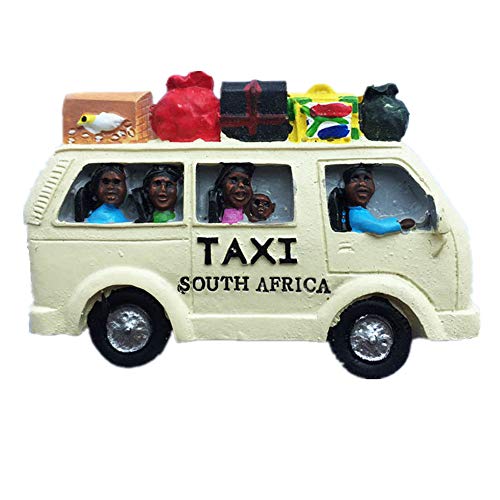 3D Taxi South Africa Souvenir Fridge Magnet
