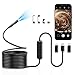Vorth Endoskopkamera mit Licht, 1920P HD Endoskopkamera Handy mit 8 LED-Leuchten, 5M semi-steife Rohrkamera Inspektionskamera iOS und Android