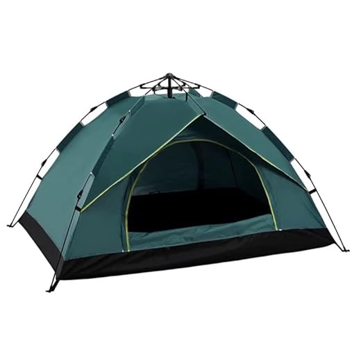 Tienda de campaña Impermeable al Aire Libre Totalmente automática, con Capacidad para 2-4 Personas, Tienda de campaña de cúpula Ligera, tamaño 200 x 180 x 150 cm, Color {Verde}