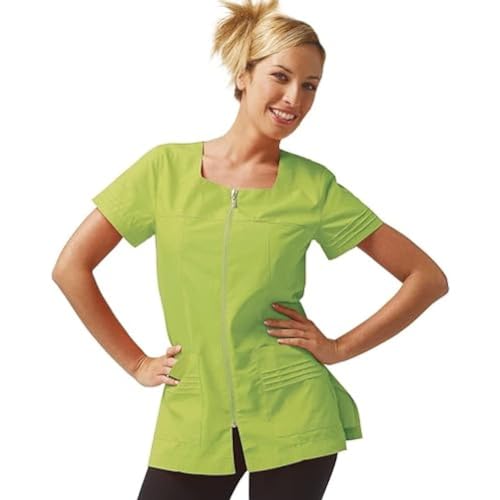 Casacca femme verte Siggi Horeca en cuisine et service de restauration