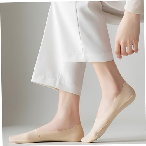 6Pairs No Show Socks Nonslip Invisible Socks Sweat Absorbent Low Cut Socks Breathable ＆ Comfortable Cooling Ice Silk Liner Socks for Flats High Heels Invisible Socks for Women No Show Socks Flat Socks4