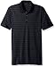 Perry Ellis Men's Standard Heathered Stripe Jersey Polo Shirt, Dark Sapphire, Extra Large