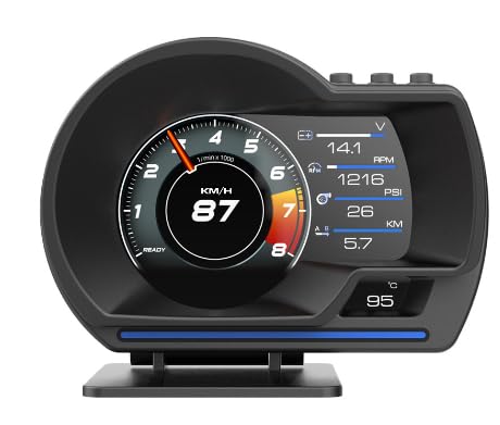 Amazon | 新しい A501 車 OBD2 多機能 LCD 計器修正された HUD ヘッド