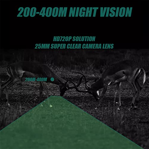 Yamo Dudo Night Vision Monoculars Night Vision Infrared Camera Sight Digital Hunting Night Vision Scope Clip On Attachment Camera With Built-In 850Nm Infrared Ir Lantern Hd Dvr 720P Video Recording #TOP2