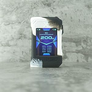 RUIYITECH Coque de protection en silicone pour Geekvape Aegis X Mod 200 W Noir et blanc