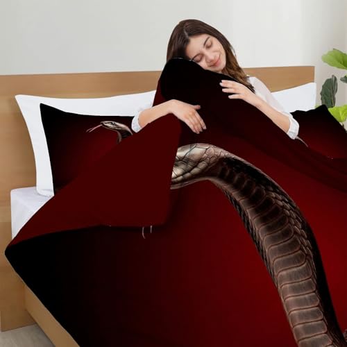 Housse de couette 220x240cm cobra en microfibre douce - 6