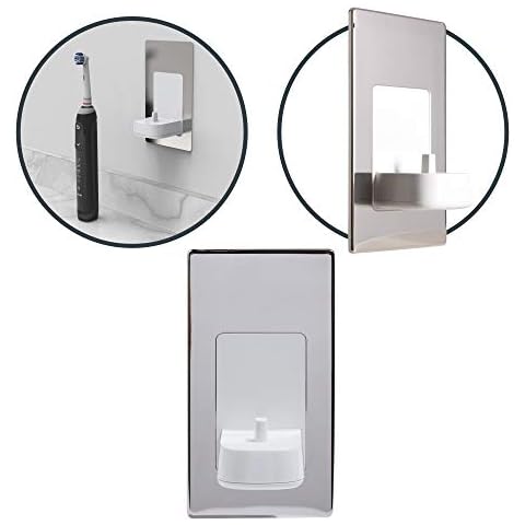 ProofVision in Wall Electric Toothbrush Charger Polished Steel Finish. In-Wall Electric Toothbrush Charger, no more messy wires. Bathroom goals. Compatible with Oral B & Braun electric toothbrushes Cover