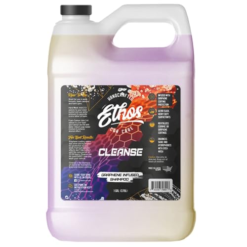Ethos Cleanse for Car - Graphene Car Shampoo Graphene Ceramic Coating Infused Car Wash Soap (Gallon)