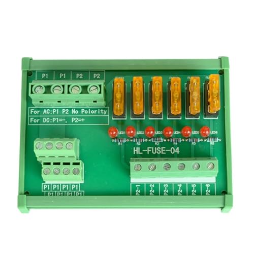 Module de fusible distribution alimentation rail DIN 6 positions AC DC 32V - 4