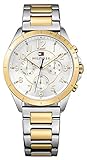 Reloj para mujer Tommy Hilfiger 1781607, mecanismo de cuarzo, diseño con varias esferas, correa de acero inoxidable.