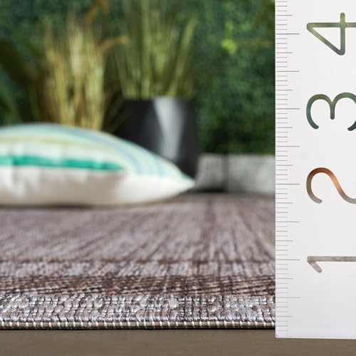 Tapete SAFAVIEH 2'3" x 6'7" Runner Beige y Marrón miniatura 4