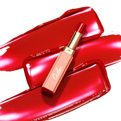 Oulac Orange Lipstick - Moisturizing Lip Stick Glossy Tinted Lip Balm, Sheer Shine Juicy Finish, Lightweight and Hydrating Formula for Dry Lip Care, Vegan 2.2g/0.07oz (08)