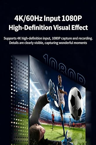 Image of FORIDA 4K HDMI Video Capture Card USB Type-C | 1080P 60FPS Capture, UVC /UAC Support | HDMI to USB-C Recorder for DSLR, Camera, PS5, PS4, Switch, Laptop, Live Streaming & Recording
