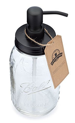 image for Jarmazing Products Quart Size Mason Jar Soap and Lotion Dispenser - Bl